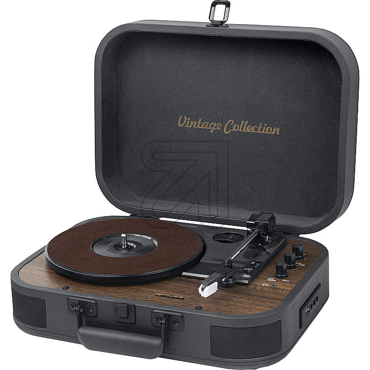 Muse Turntable, Bluetooth in & Out, USB, 10W - Wooden/Black [Tech & Turntables]