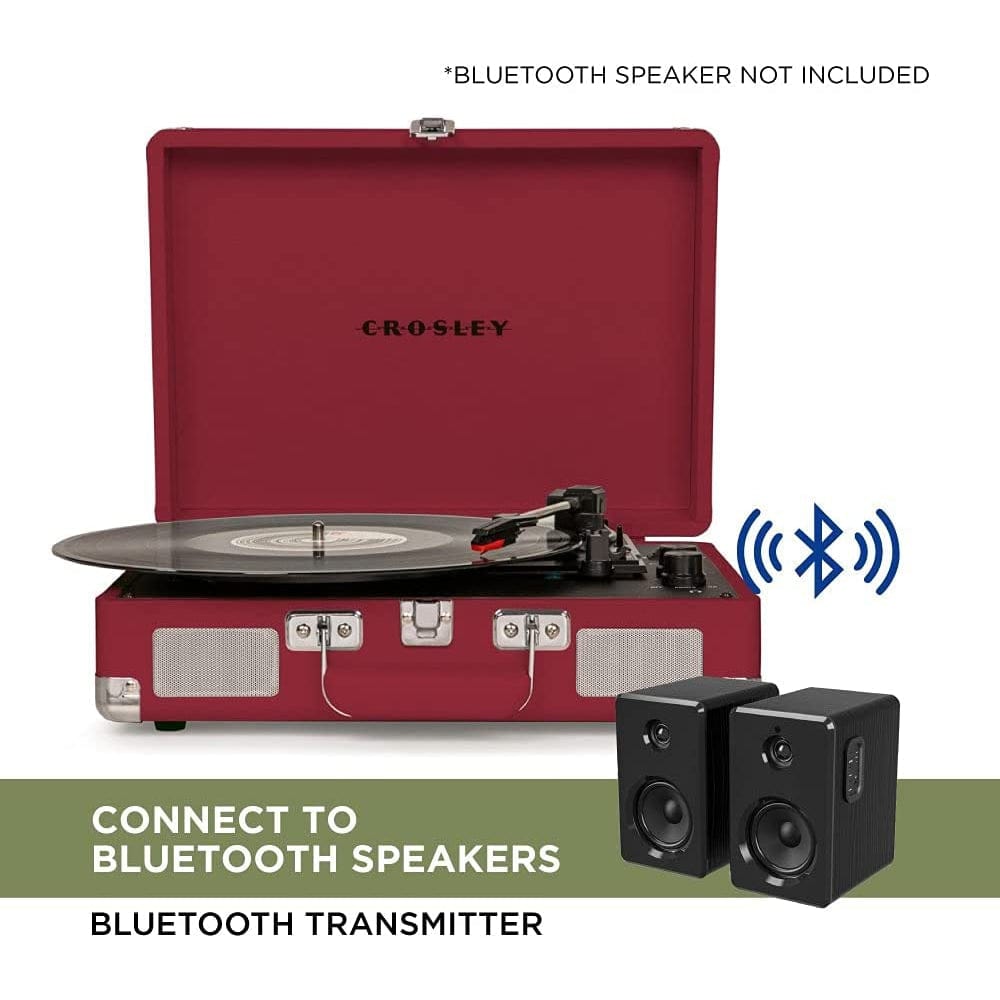 Crosley Cruiser Plus - Bluetooth Turntable (Burgundy) [Tech & Turntables]