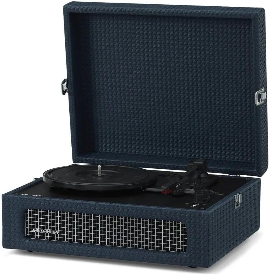 Crosley Voyager Portable Bluetooth Turntable - Navy [Tech & Turntables]