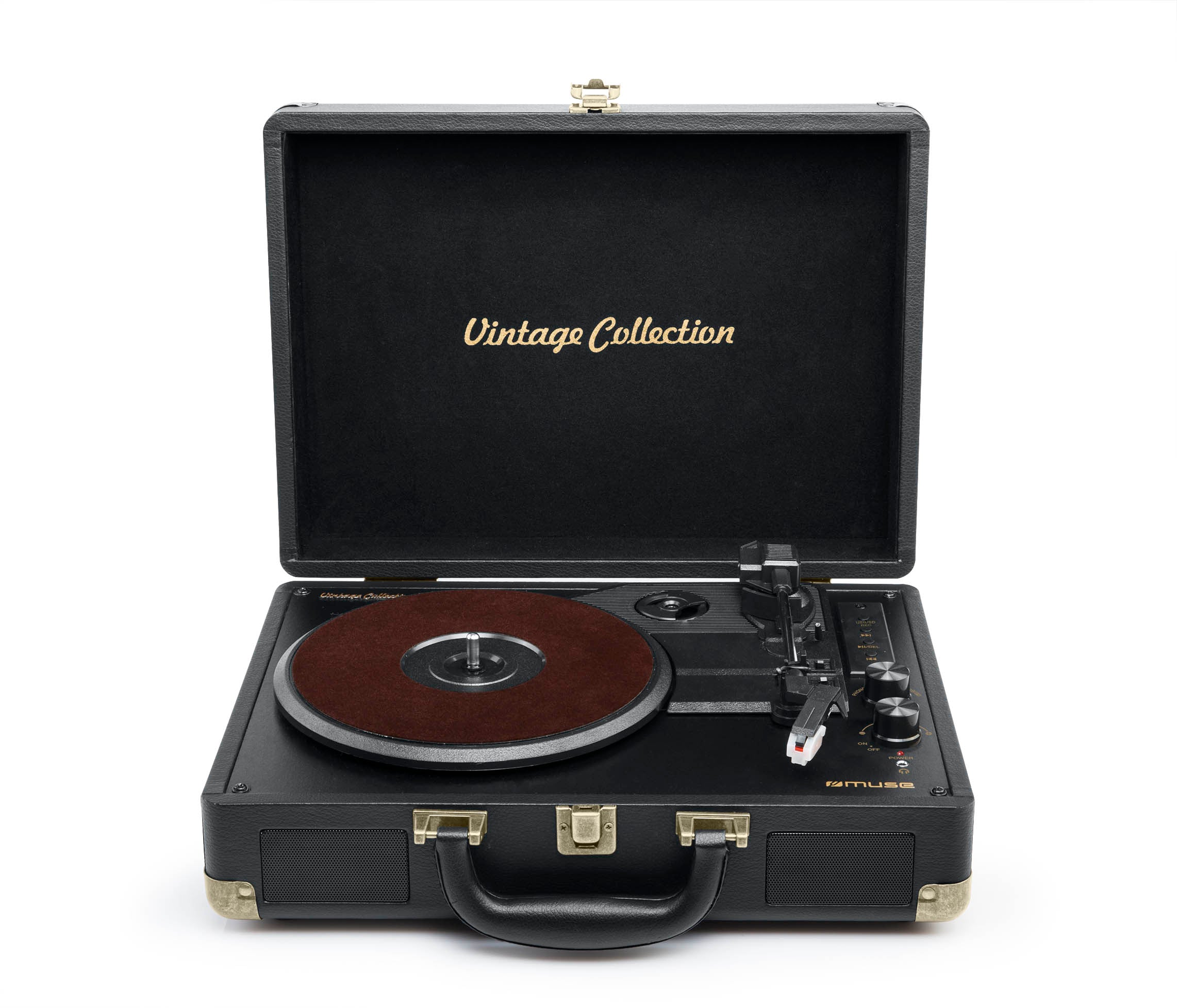 Muse Vintage Suitcase Turntable USB Port 2 B/I speakers [Tech & Turntables]