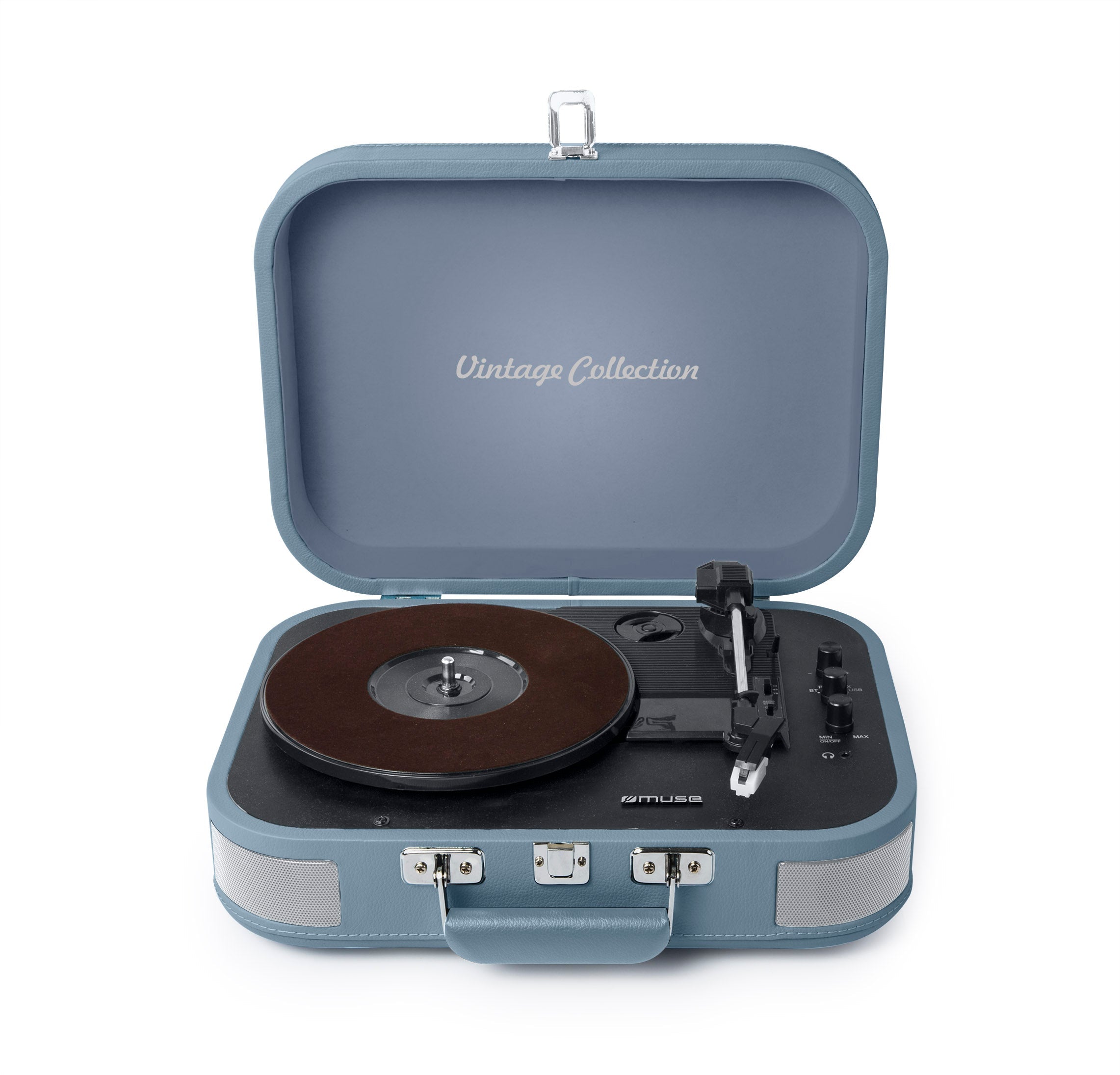 Muse Turntable Stereo System 2x5W - Vanilla Blue [Tech & Turntables]