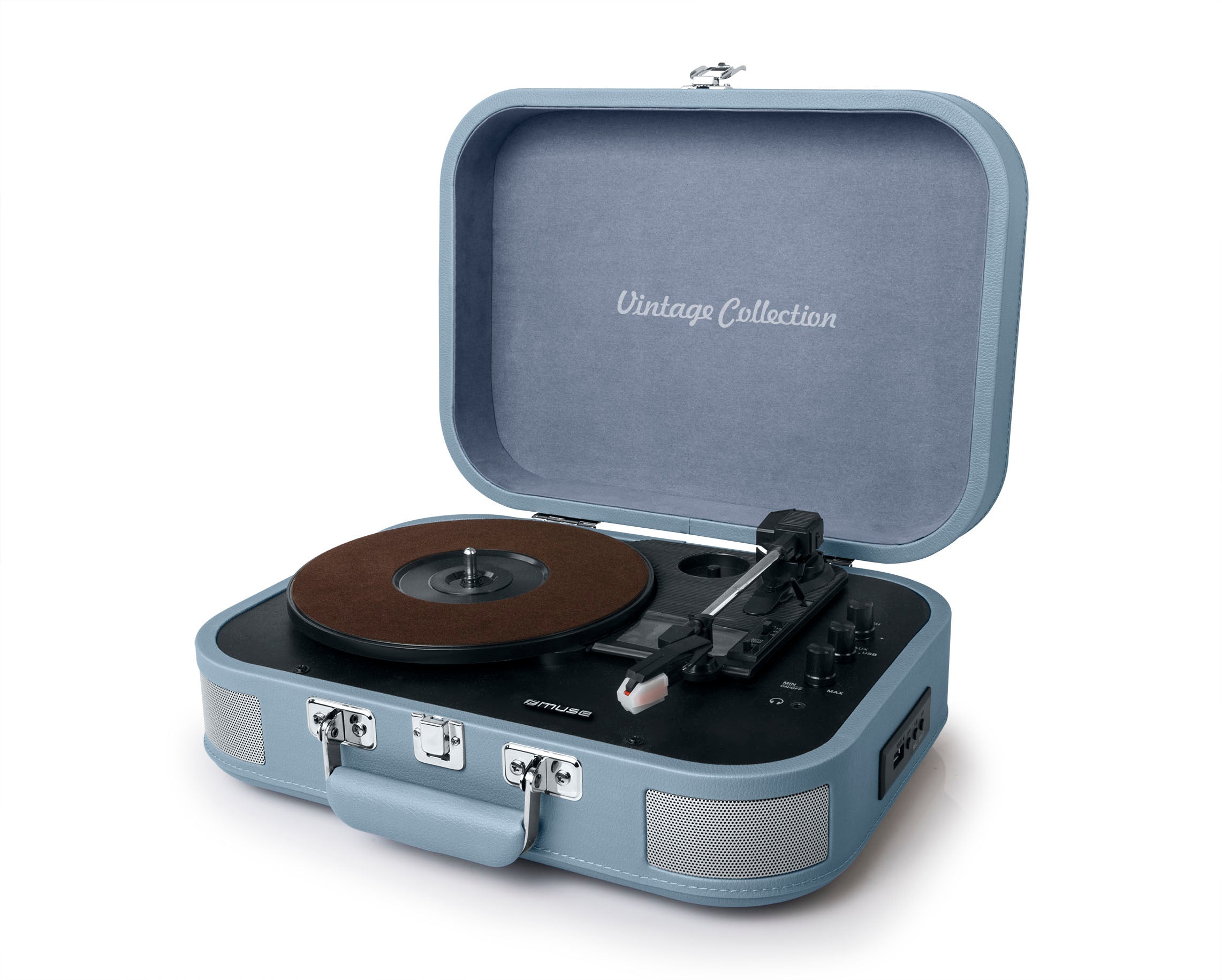 Muse Turntable Stereo System 2x5W - Vanilla Blue [Tech & Turntables]